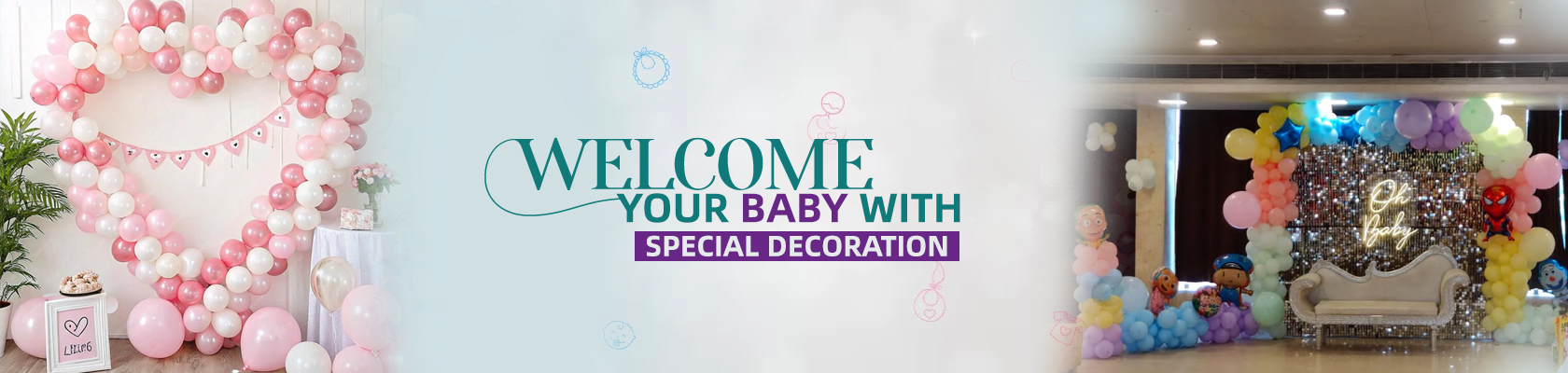 best welcome baby decoration in Jaipur