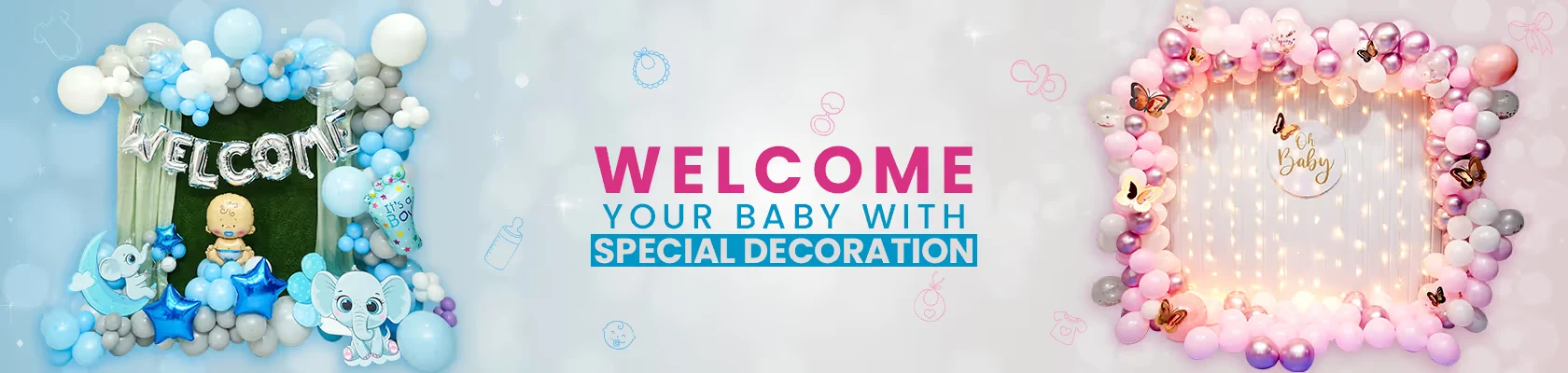 best welcome baby decoration in Jaipur